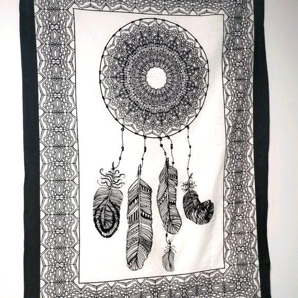 NEW Dreamcatcher Tapestry Poster Black and White - Picture 6 of 6